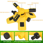 Rotating Water Spray 360 Degree Automatic Sprinkler Villa Garden Watering Lawn Can Be Connected in Series Sprinkler(Excluding water pipes)
