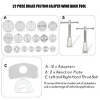 Professional Brake Maintenance Tool Kit Universal 22 Pcs Brake Piston Wind Back Set