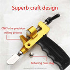 Hand-held roller glass pusher