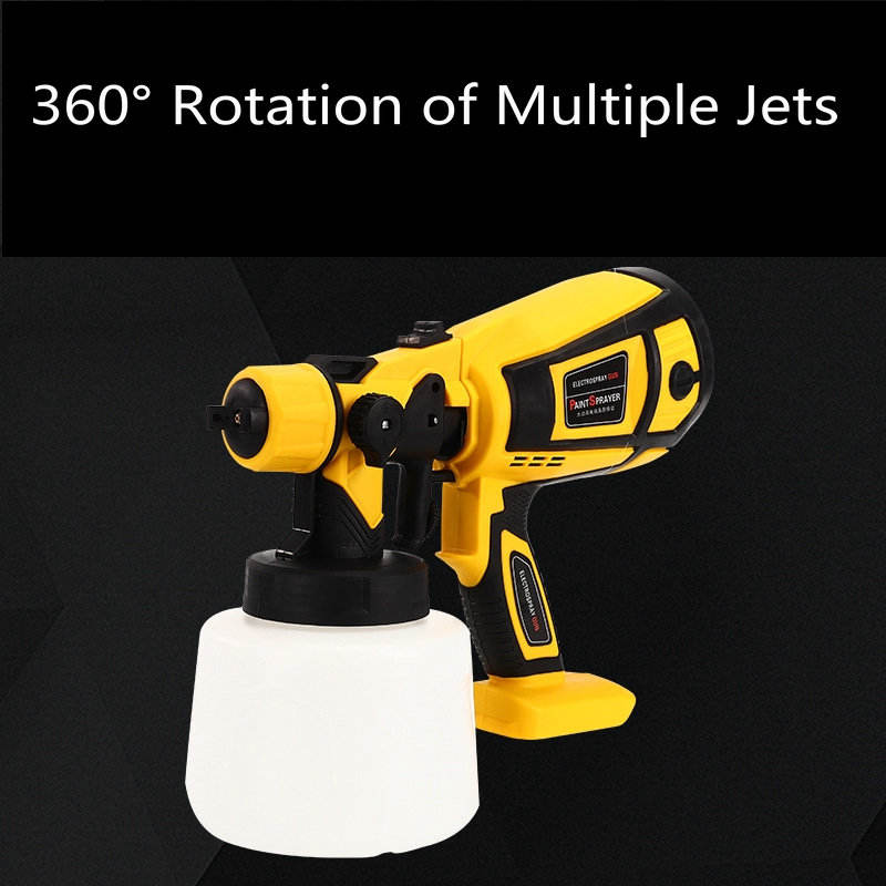 Reliable Quality ZT6000D Lithium Ion Electric Spray Gun 360 Degree Drip Free Spraying Without Lithium Battery