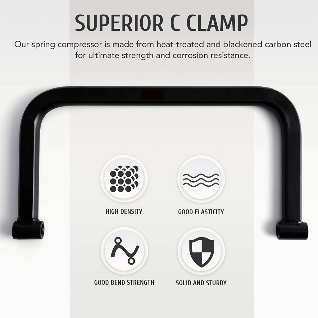 Solid Valve Spring Compressor Tool Automotive Compression C-Clamp Removal Tool Kit for Motorcycle ATV Car Small Engine Equipment