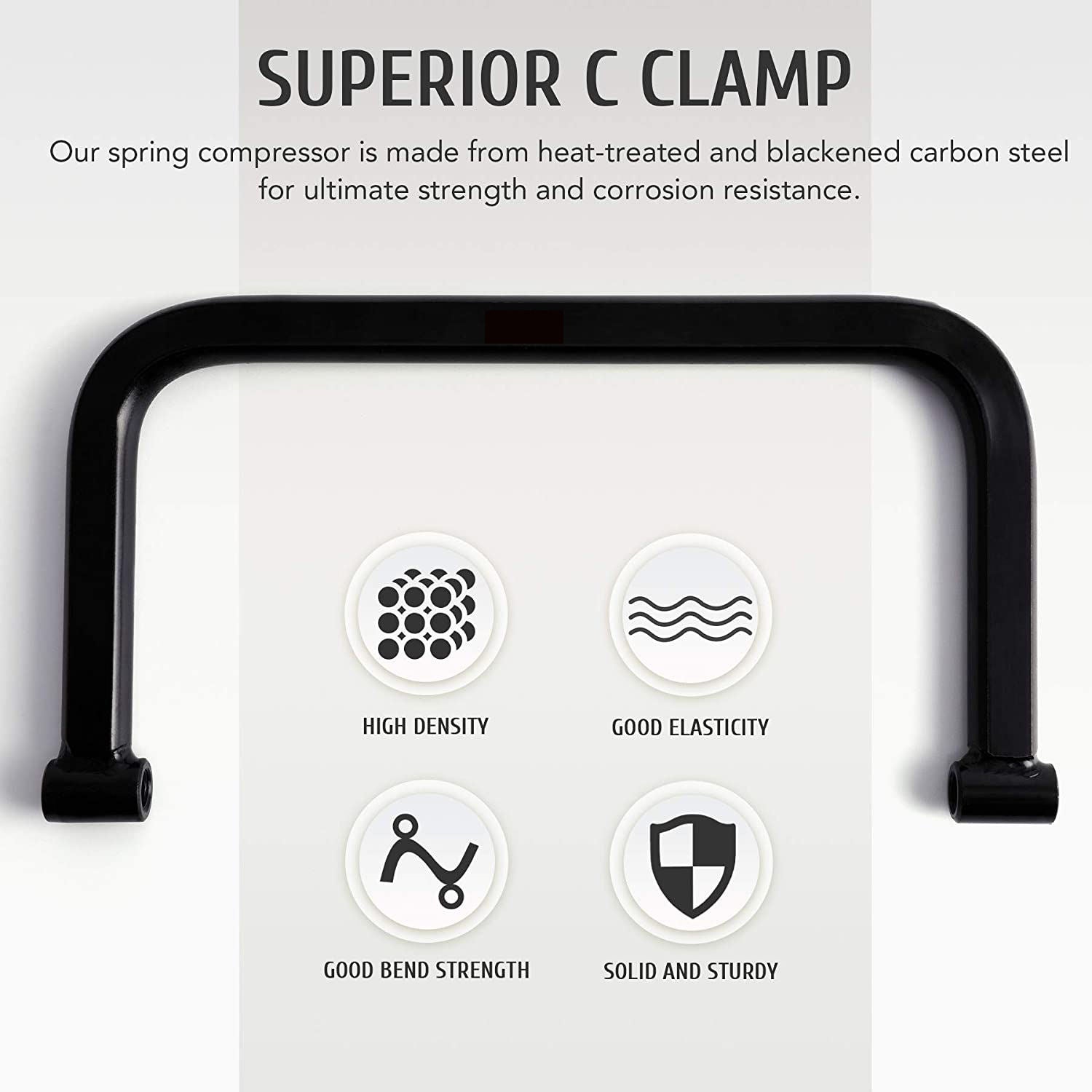 Solid Valve Spring Compressor Tool Automotive Compression C-Clamp Removal Tool Kit for Motorcycle ATV Car Small Engine Equipment