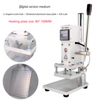 Leather Embossing Foil Heat Press Machine Small Manual Digital Hot Stamping Machine for Wood PVC Paper Custom Logo Stamp  GH₵2,100.00