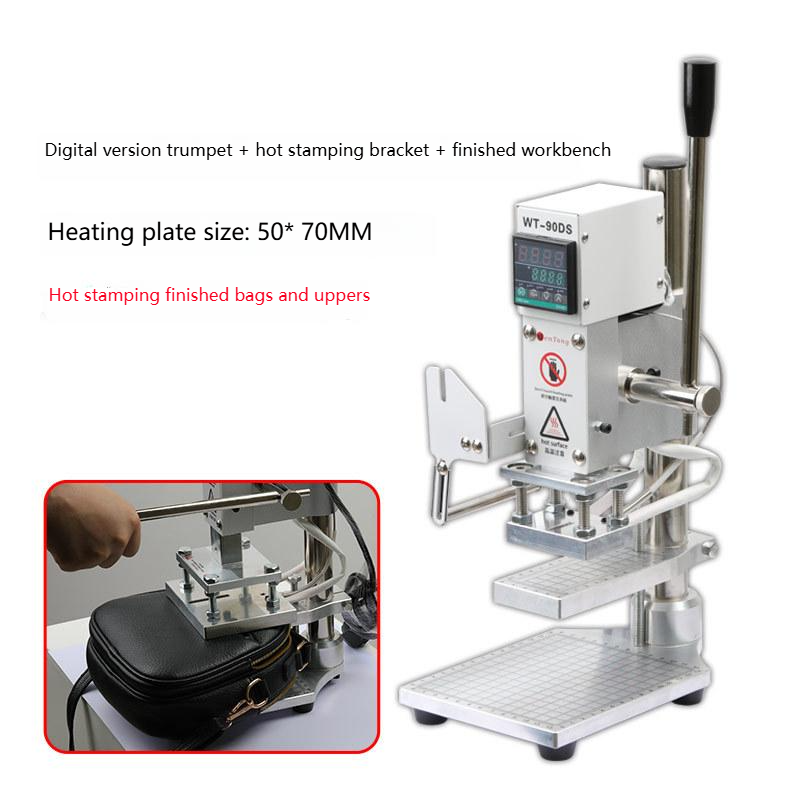 Leather Embossing Foil Heat Press Machine Small Manual Digital Hot Stamping Machine for Wood PVC Paper Custom Logo Stamp  GH₵2,100.00
